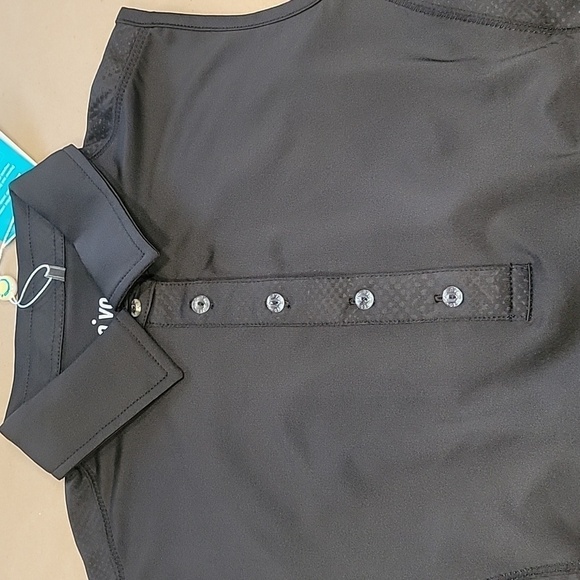 Nivo Size S Black Sleeveless Polo Style Shirt, NEW with Tag - Picture 15 of 15